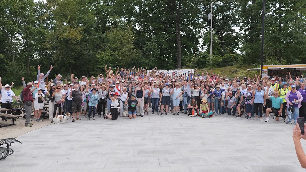Hand in Hand - Hands Across the Hudson #unity #indivisible #democracy #ulstercounty #duchesscounty